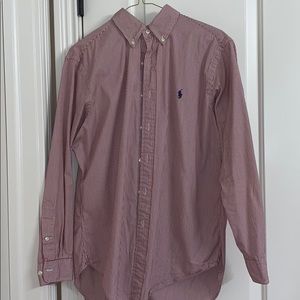Polo Ralph Lauren red striped dress shirt